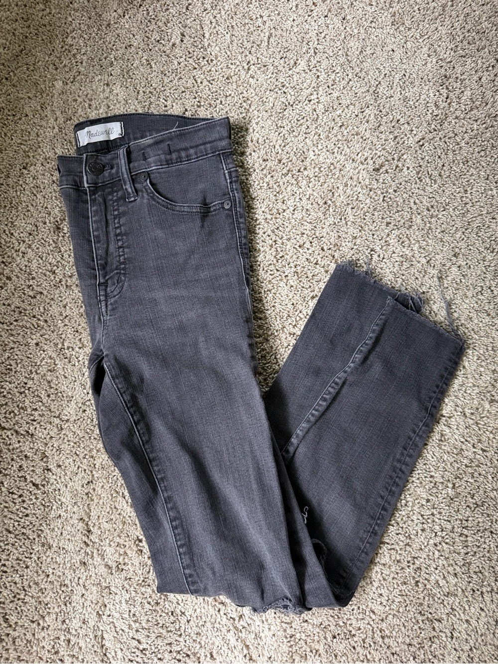 Madewell High-Rise washed black Skinny Jeans